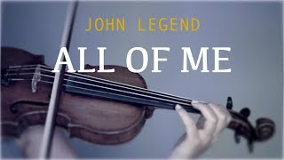 John Legend  All Of Me for violin and piano COVER [upl. by Arihsa]