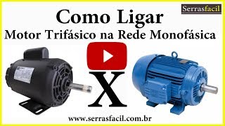 Como Ligar Motor Trifásico em Rede Monofásica [upl. by Sirenay55]