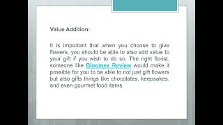 Bloomex What Do You Look For in a Florist [upl. by Allebara]