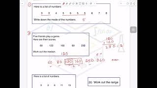 TKMaths KS3 Math Data Handlingraw data mean mode median range video1 [upl. by Alidis56]