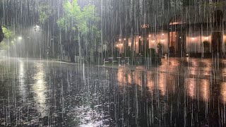 Beat Insomnia with Heavy Rain and Deep Thunder Sounds  Torrential Rain Sounds for Sleeping Healing [upl. by Neidhardt764]