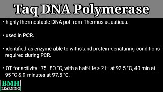 Taq DNA Polymerase [upl. by Keung419]