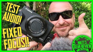 Perfect Focus and Audio on Canon G7X Mark III  FIXED [upl. by Aeila]