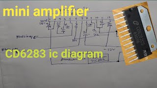 CD6283 ic mini amplifier circuit diagram [upl. by Sew93]