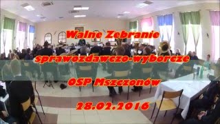 OSP Mszczonów Walne Zebranie sprawozdawczowyborcze [upl. by Yekcim]