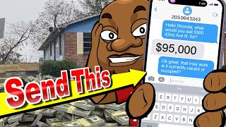 Text Message Your Way to 5 Figures Per Month Wholesaling Houses [upl. by Tichon]