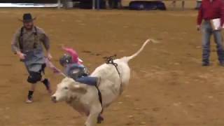 Steer Riding  2018 Junior Bull Riding National Finals NJBRA [upl. by Rosecan761]