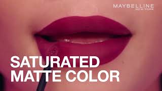 Maybelline Super Stay Matte Ink  Up to 16H Wear [upl. by Attevroc101]