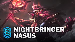 Nightbringer Nasus Skin Spotlight  League of Legends [upl. by Ainod]