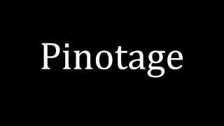 How to pronounce Pinotage [upl. by Vincelette]