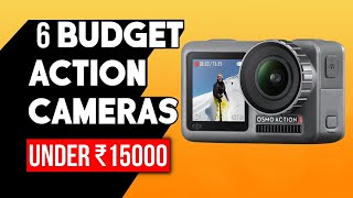 Top 6 Best Budget 4K Action Cameras Under 15000 RS 🔥 2020  Best Small Camera for Vlogging  SJCAM [upl. by Ahsinid243]