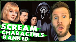 SCREAM CHARACTERS RANKED  All 12 Characters from Scream 1996 Ranked  Contains Scream TV SPOILERS [upl. by Yerhpmuh]