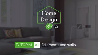 Home Design 3D  TUTO 2  Edit Rooms and Walls [upl. by Walters]