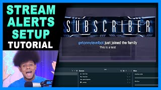 How to add custom Twitch alerts with Streamlabs Alert box V2 [upl. by Alane]