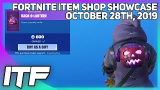 Fortnite Item Shop NEW BACKOLANTERN BACK BLING October 28th 2019 Fortnite Battle Royale [upl. by Ennayelhsa]