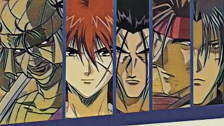 Shishio vs Kenshin and Saito and Sanosuke and Aoshi  FULL FIGHT [upl. by Brey]