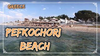 Pefkochori beach near Agistri beach bar in Halkidiki [upl. by Yoral]