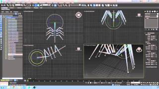 3DS Max  Quick Bone Setup  IK HI Setup [upl. by Adaiha]