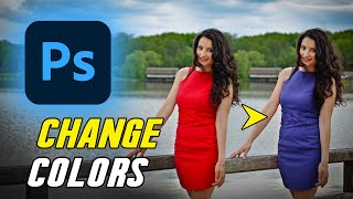 Select and Change Colors using Color Range in Photoshop [upl. by Ydnac]