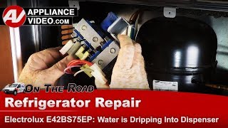 Electrolux Refrigerator Repair  Water Dripping From Dispenser  Diagnostics amp Troubleshooting [upl. by Ylrehs937]