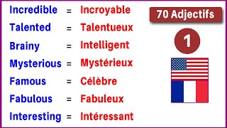 100 Adjectifs Très Utiles en Anglais 100 Very Useful Adjectives in English [upl. by Ewart]