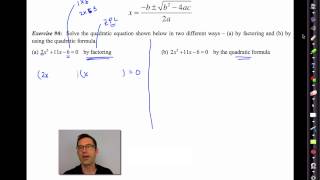 Common Core Algebra IIUnit 8Lesson 6The Quadratic Formula [upl. by Wilcox]