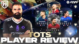 EDERSON 92 HERNANDEZ 93 MAJRI 93 ZHERGROVA 91  FC24 PLAYER REVIEW TOTS SHOWDOWN [upl. by Federico]