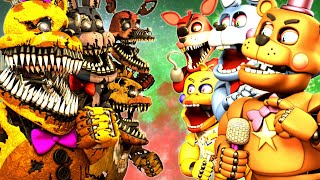 SFM FNAF Nightmare VR vs Rockstar [upl. by Rosalie]