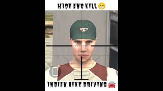 Hide and Kill 😁 Indian bike driving 🚘 gta shortvideo indianbikedriving3d [upl. by Enetsirk799]