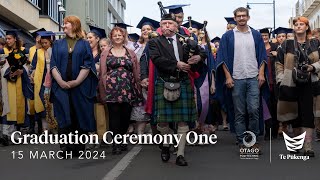 Otago Polytechnic  Graduation Ceremony One  15 March 2024 [upl. by Chappell]