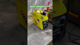 Quiet generator vs Honda lawn mower JEGS 2300w generator 86002 [upl. by Giorgia]