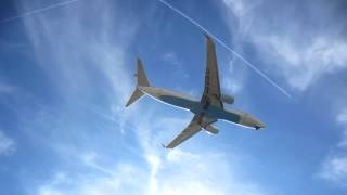 Aterrizaje de avion visto desde abajo  Plane Landing HD [upl. by Aivilys870]