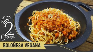 ✅ BOLOÑESA VEGANA DE SOJA TEXTURIZADA 🍝 [upl. by Adiela]