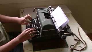 Speed Typing Test Halda Star Typewriter [upl. by Erlond]