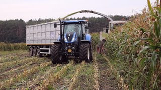 Kukurydza 2017 Claas Jaguar 840 John Deere New Holland Manitou Ursus Zetor GoPro [upl. by Wiltshire]