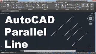 AutoCAD Draw Line Parallel to Another Line [upl. by Elicec2]