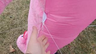 How To Video Securing Your Airblown Inflatable Decorations [upl. by Kealey131]