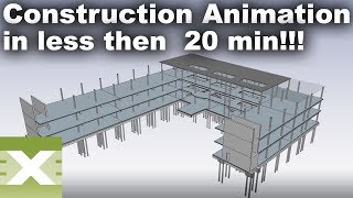 4D BIM Construction Animation in Bexel Manager [upl. by Letch]