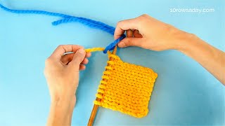 How to Add a New Ball of Yarn  Five Ways [upl. by Stonwin625]