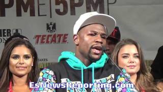 Floyd Mayweather LAST WORDS BEFORE OFFICIALLY RETIRING  EsNews [upl. by Eceinaj]