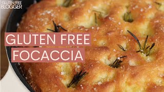 HOW TO MAKE GLUTEN FREE FOCACCIA VEGAN  EASY GLUTEN FREE BREAD [upl. by Ginger]