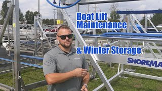 What Maintenance Does Your Boat Lift Need  ShoreMaster Boat Lifts [upl. by Atnoed]