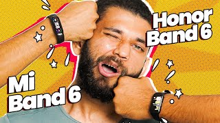 Mi Band 6 vs Honor Band 6  Best Fitness Band [upl. by Notsnorb998]