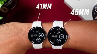 Google Pixel Watch 3  45mm vs 41mm Size Comparison on Wrist [upl. by Ahtaga]