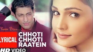 Choti Choti Raatein 4k Hd Video Song  Sonu Nigam  Tum Bin  90s Superhit Song  Romantic Song [upl. by Towny]