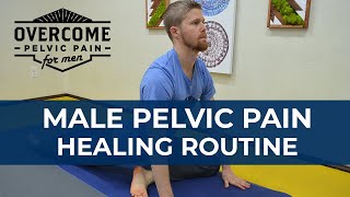 Overcome Male Pelvic Floor Dysfunction  30 Minute Healing RoutineStretches [upl. by Hasin]