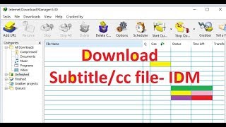 How to enable subtitlecc download in IDM  Youtube  Online player 100 [upl. by Wheeler]