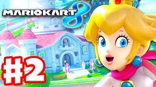 Mario Kart 8  Gameplay Part 2  50cc Flower Cup Nintendo Wii U Walkthrough [upl. by Calabresi299]