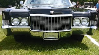 1970 Cadillac deVille Convertible Coupe Black STUNNING 😳  2022 Motorama Show N Haledon NJ [upl. by Hareenum]