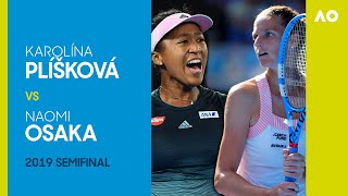 Karolina Pliskova vs Naomi Osaka in a threeset thriller  Australian Open 2019 Semifinal [upl. by Gruchot914]